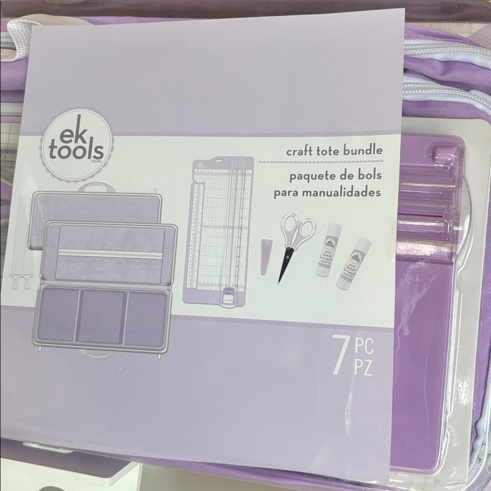 NWT Purple Crafting Tote Bundle 7pc - Picture 2 of 4